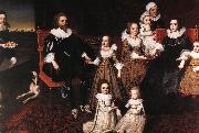 JOHNSON, Cornelius Sir Thomas Lucy and his Family sg USA oil painting artist